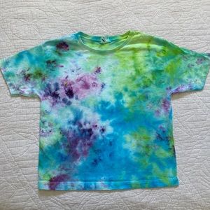 Children's Chaos Ice Tie-Dye Cotton T-Shirt Medium
